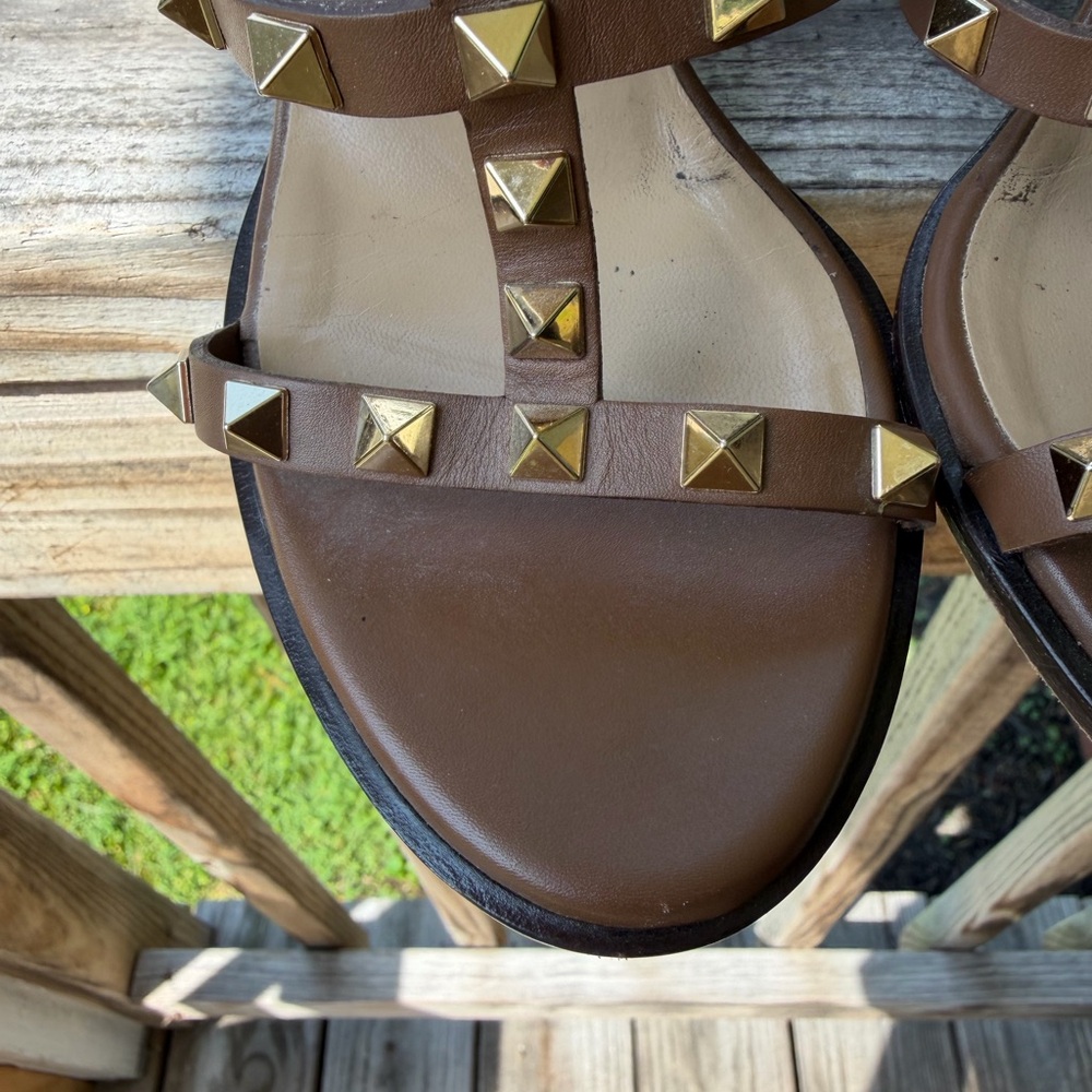 Women's Valentino Garavani Rockstud Block Heel Sandal size 38 - Picture 5 of 12